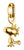 Pendentif Charm Thomas Sabo, plaqué or 18 carats, motif Snoopy avec inscription « PEANUTS »