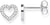 Grosses boucles d'oreilles cœur en argent sterling 925 avec des pierres scintillantes