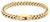 Bracelet pour homme en acier inoxydable tressé doré avec fermoir rectangulaire Tommy Hilfiger.