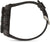 Bracelet de montre pour homme en caoutchouc noir et lunette moletée avec boutons latéraux