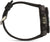 Bracelet de montre pour homme avec bracelet noir, boutons latéraux et lunette moletée