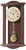 Horloge murale en bois, boîtier brun foncé avec pendule et cadran romain