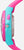 Montre enfant avec bracelet en silicone rose et boîtier turquoise, bouton de commande latéral