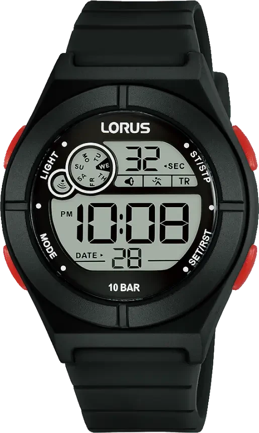 Montre Lorus R2363NX9 pour garçon • Étanche 10 bars • Chronographe et alarme