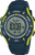 Montre numérique LORUS pour garçon, boîtier bleu avec accents vert néon et affichage numérique