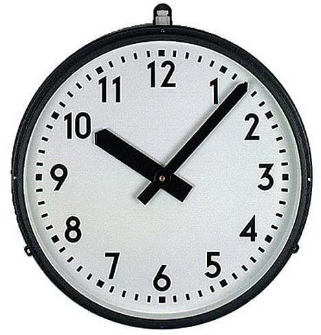 GER-Technik Horloge murale 40 cm Ø Métal • Horloge radiopilotée • Intemporelle
