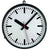 Horloge murale GER-Technik 40 cm Ø métal • Radiopilotée • Boîtier robuste