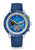 Sternglas Herren-Chronograph mit blauem Zifferblatt, Tachymeter-Lünette und blauem Armband