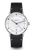 Sternglas Naos Edition Bauhaus X Armbanduhr: schwarzes Lederband, weißes Zifferblatt