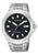 Citizen Eco-Drive Herrenarmbanduhr mit schwarzem Zifferblatt und Titanarmband, Analog