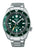 Seiko Prospex Herrenuhr mit grünem Zifferblatt, GMT-Lünette und Edelstahlarmband, Automatik