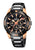 Festina Herren-Chronograph: schwarzes Zifferblatt, Chrono-Subdials, Roségold-Details