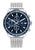 Tommy Hilfiger Sportuhr: blaues Zifferblatt, Mesharmband, Tachymeter und Chrono-Subdials