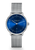 Damenarmbanduhr Sternglas Naos XS mit tiefblauem Zifferblatt und Metall-Meshband