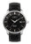 Zeppelin Atlantic Herrenuhr mit schwarzem Zifferblatt, Lederarmband und Datumsanzeige
