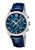 Festina Herren-Chronograph mit blauem Zifferblatt, Stahlgehäuse und Lederarmband
