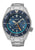 Herrenarmbanduhr von Seiko Prospex mit blauem Zifferblatt, GMT und Stahlband