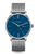 Sternglas Automatik-Armbanduhr mit Mitternachtsblau Zifferblatt und Stahl-Meshband