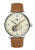 Zeppelin Hindenburg 8066-5 Herren Armbanduhr Beige • Automatikwerk Open Heart • Nachhaltiges BioVeg-Armband