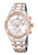 Festina Damenuhr-Chronograph mit Edelstahlgehäuse, roségoldfarbenen Akzenten, Strasslünette