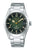 Seiko Prospex Alpinist Herrenuhr mit grünem Zifferblatt und Edelstahlarmband