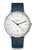 Sternglas Herrenuhr: weißes Zifferblatt, Chronograph-Zähler, dunkles Lederband