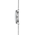 Damenuhr Seitenansicht mit Edelstahl-Meshband, rundem Gehäuse und sichtbarer Krone