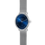 Damenarmbanduhr Sternglas Naos XS, blaues Zifferblatt, Edelstahl-Meshband