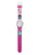 Mädchenarmbanduhr mit rosa Kunstlederband, Cupcake-Motiv und analogem Zifferblatt