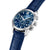 Festina Herren-Chronograph mit blauem Zifferblatt, Seitenansicht mit Drückern