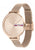 Tommy Hilfiger Damenuhr Alexa, Quarz, roségoldfarb. Mesharmband, rundes Zifferblatt mit TH