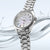 Seiko Prospex Damenuhr mit Edelstahlarmband, Perlmuttzifferblatt und Indexen, 20 BAR