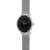 Sternglas Naos XS Quarzuhr für Damen, schwarzes Zifferblatt, Meshband, Krone rechts