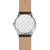 Damen-Armbanduhr Sternglas Naos mit graviertem Gehäuseboden und braunem Lederarmband