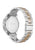 Herren-Chronograph mit Gehäuseboden-Aufdruck und bicolor Metallarmband