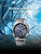 Seiko Astron GPS-Solar Herrenuhr mit schwarzer Lünette, blauem Zifferblatt