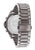 Herren-Armbanduhr von der Seite mit Edelstahlgehäuse und Gliederarmband