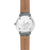 Damenarmbanduhr Sternglas Naos XS Rückseite mit Gravur, blauem Lederband