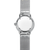 Damenarmbanduhr Sternglas Naos XS mit Gehäuserückseite und Edelstahl-Meshband