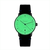 Sternglas Naos Edition Bauhaus X Armbanduhr mit grünem Zifferblatt und schwarzem Lederband