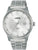 Lorus Herrenuhr mit silberfarbenem Titanarmband, weißem Zifferblatt und Datumsanzeige