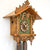 Rombach & Haas Tradition 3421 Horloge Murale Verte • Mouvement Mécanique 8 Jours • Découpage Sculpté à la Main