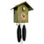 Rombach & Haas LIFE SK34-4 Horloge Murale Verte • Mouvement Mécanique 8 Jours • Véritable Coucou de la Forêt-Noire