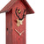 Rombach & Haas Classic SLM3H-3 Horloge Murale Bois Naturel/Rouge • Mouvement Mécanique 8 Jours • Véritable Coucou de la Forêt-Noire