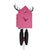 Rombach & Haas STYLE OD34HG-7/2 Horloge Murale Rose/Noir • Mouvement Mécanique 8 Jours • Coucou Authentique de la Forêt-Noire