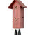 Rombach & Haas Classic SLM3-3 Horloge Murale Rouge • Mouvement Mécanique 8 Jours • Coucou Sculpté à la Main