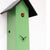 Rombach & Haas Classic SL35-4 Horloge Murale Verte • Mouvement Mécanique 8 Jours • Coucou Sculpté à la Main