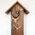 Rombach & Haas CLASSIC SLM3H-10 Horloge Murale Bois Naturel • Mouvement Mécanique 8 Jours • Véritable Coucou de la Forêt-Noire