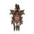 Rombach & Haas TRADITION 4560-N Horloge Murale Bois Foncé • Mouvement Mécanique 8 Jours • Horloge Hibou Sculptée Main