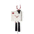 Rombach & Haas KUBUS CU34H-1/2 Horloge Murale Blanche • Mouvement Mécanique 8 Jours • Véritable Coucou de la Forêt-Noire